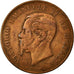 Coin, Italy, Vittorio Emanuele II, 5 Centesimi, 1867, Milan, VF(30-35), Copper