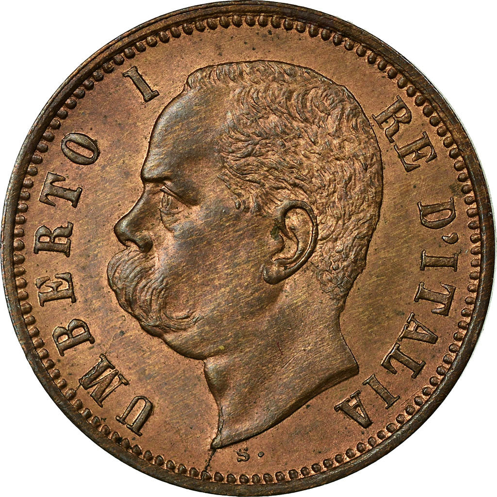 Coin, Italy, Umberto I, 2 Centesimi, 1897, Rome, EF(40-45), Copper, KM:30