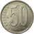 Moneda, Venezuela, 50 Centimos, 2007, Maracay, MBC, Níquel chapado en acero