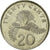 Moneta, Singapur, 20 Cents, 2006, Singapore Mint, EF(40-45), Miedź-Nikiel
