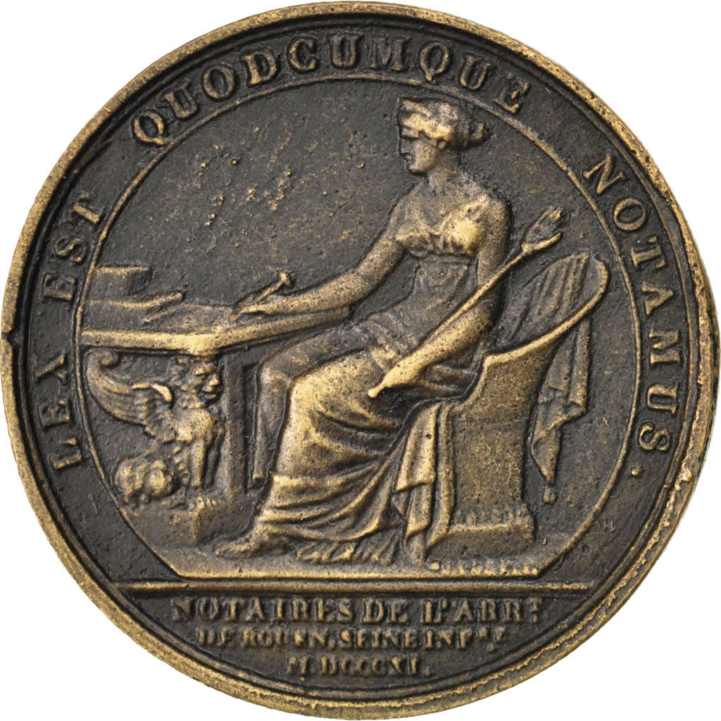 Napoléon I, Notaires de Rouen, Médaille