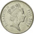Coin, Fiji, Elizabeth II, 10 Cents, 2009, EF(40-45), Nickel plated steel, KM:120