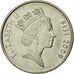 Moneta, Fiji, Elizabeth II, 10 Cents, 2009, EF(40-45), Nickel platerowany