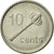 Moneda, Fiji, Elizabeth II, 10 Cents, 2009, MBC, Níquel chapado en acero