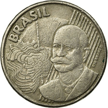 Coin, Brazil, 50 Centavos, 1998, EF(40-45), Copper-nickel, KM:651