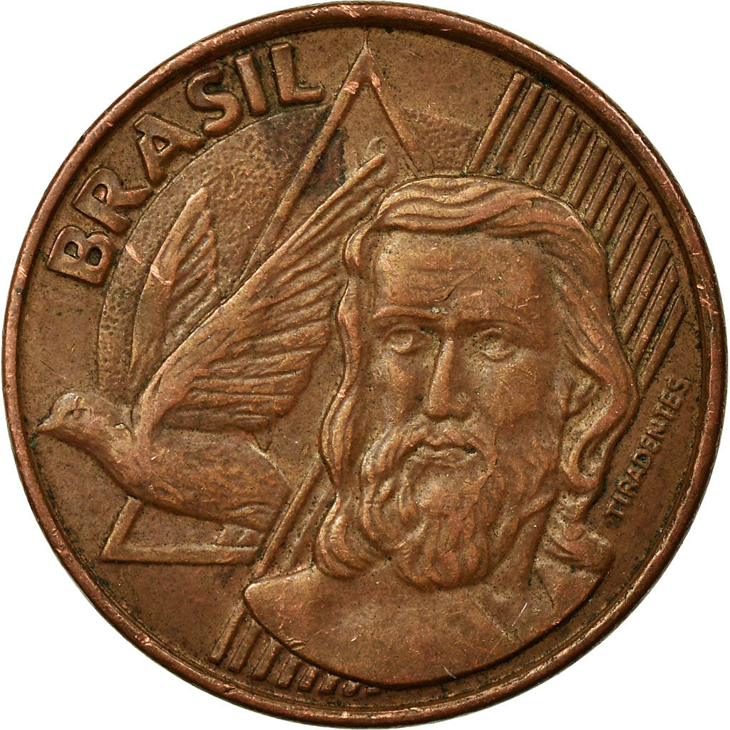 Coin, Brazil, 5 Centavos, 2004, VF(30-35), Copper Plated Steel, KM:648