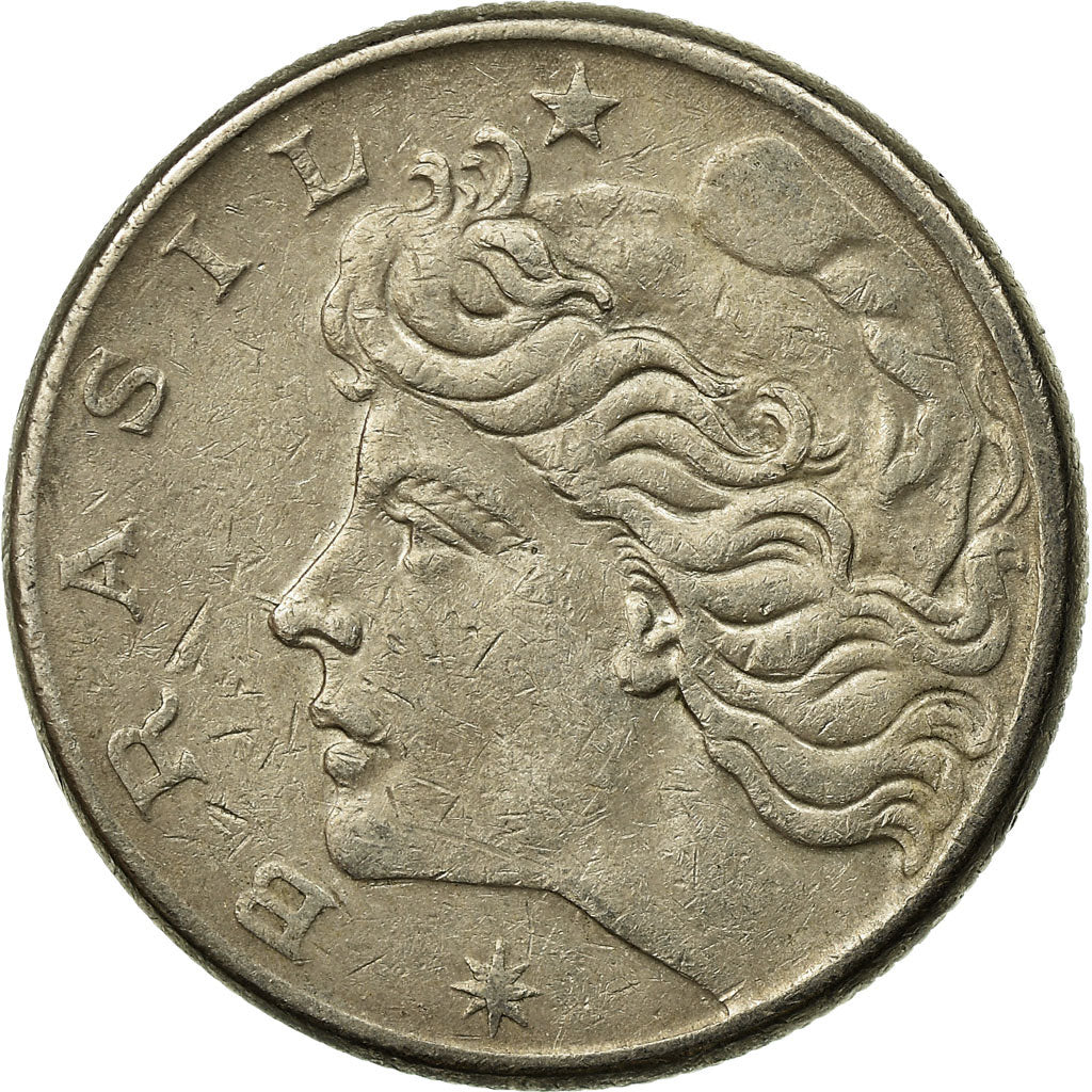 Coin, Brazil, 20 Centavos, 1967, VF(30-35), Copper-nickel, KM:579.1