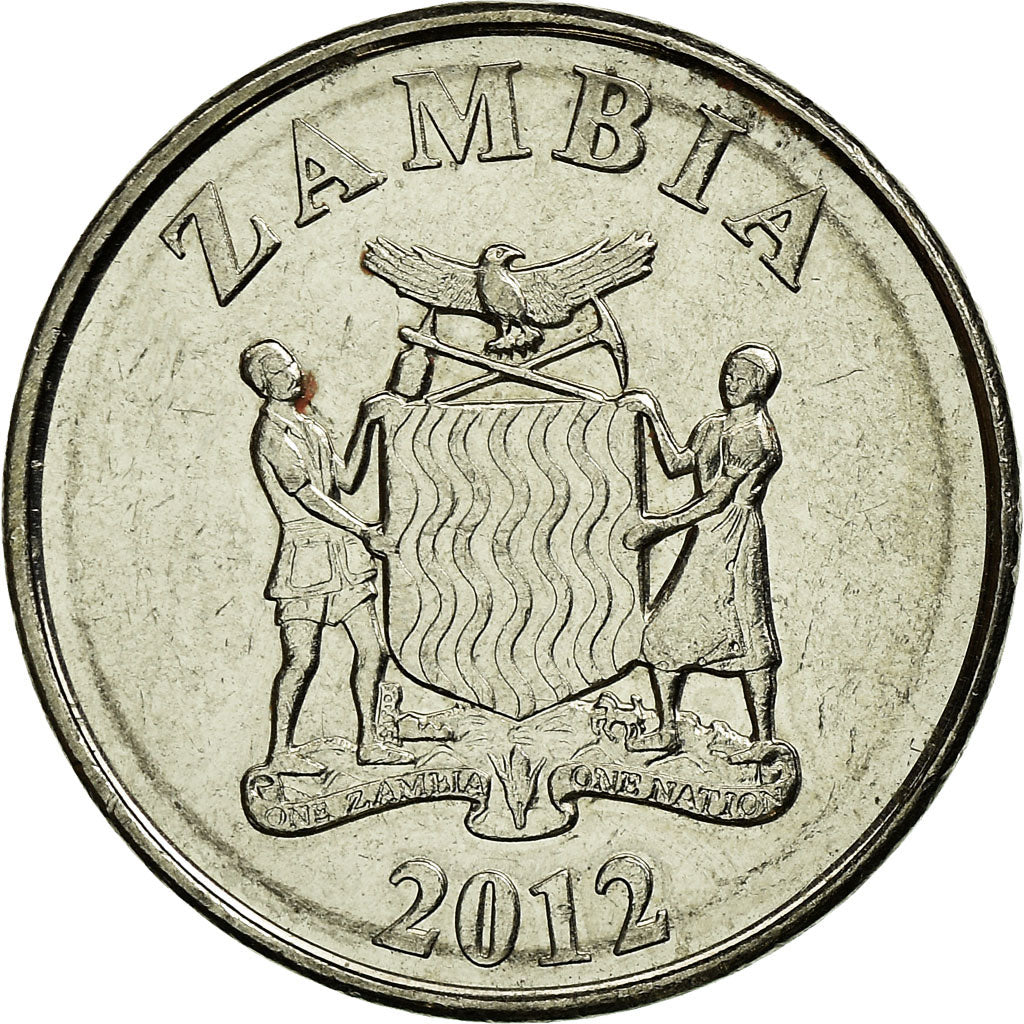 Coin, Zambia, 5 Ngwee, 2012, British Royal Mint, AU(50-53), (No Composition)