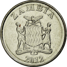 Coin, Zambia, 5 Ngwee, 2012, British Royal Mint, AU(50-53), (No Composition)