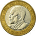 Münze, Kenya, 10 Shillings, 2010, S+, Bi-Metallic, KM:35.2