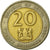 Monnaie, Kenya, 20 Shillings, 1998, British Royal Mint, TB+, Bi-Metallic, KM:32