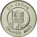 Coin, Iceland, Krona, 2007, AU(50-53), Nickel plated steel, KM:27A