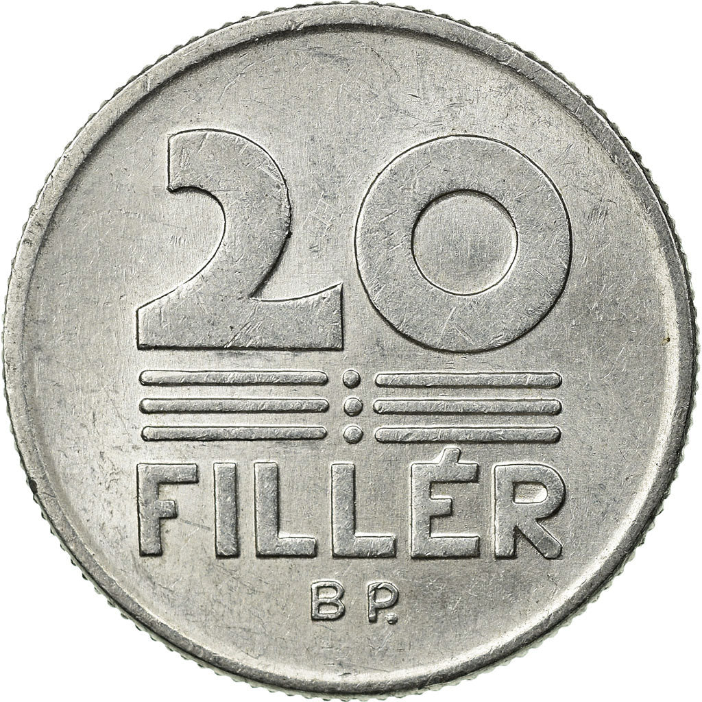 Moeda, Hungria, 20 Fillér, 1988, Budapest, EF(40-45), Alumínio, KM:573