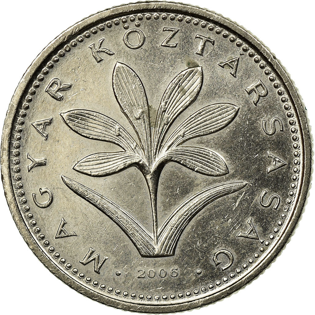 Coin, Hungary, 2 Forint, 2006, Budapest, EF(40-45), Copper-nickel, KM:693