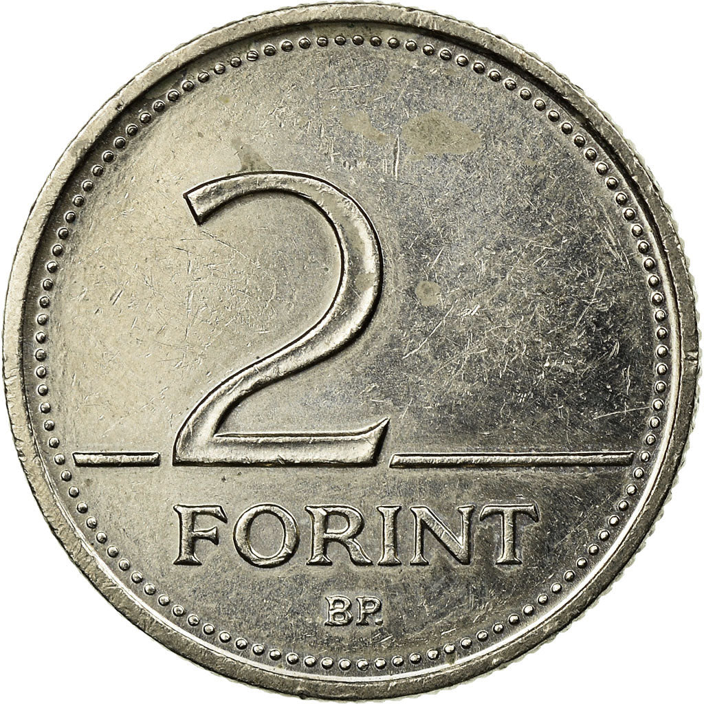 Coin, Hungary, 2 Forint, 2006, Budapest, EF(40-45), Copper-nickel, KM:693