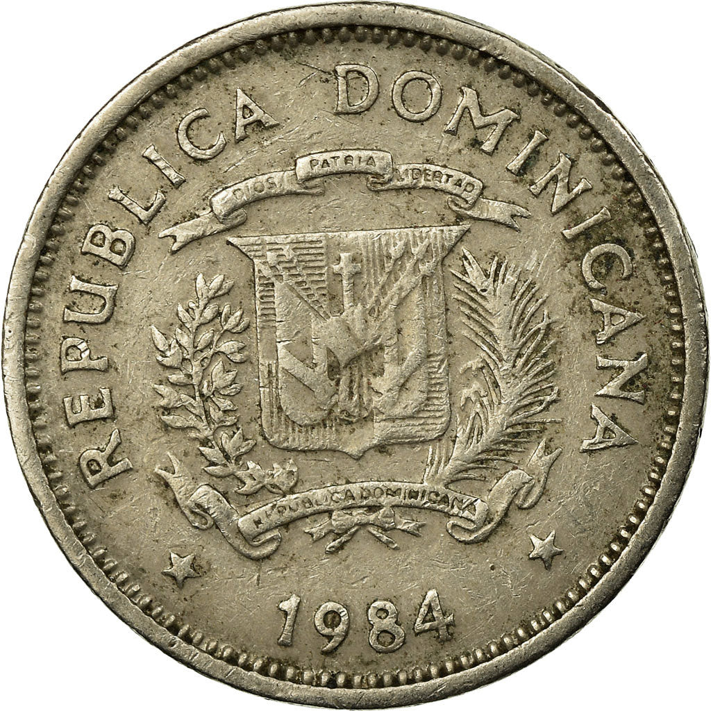 Moneda, República Dominicana, 5 Centavos, 1984, Dominican Republic Mint, Mexico