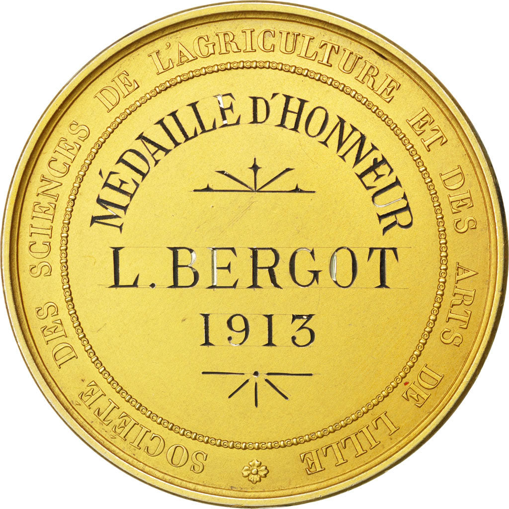 France, Medal, French Third Republic, Arts & Culture, Grun, SUP, Vermeil