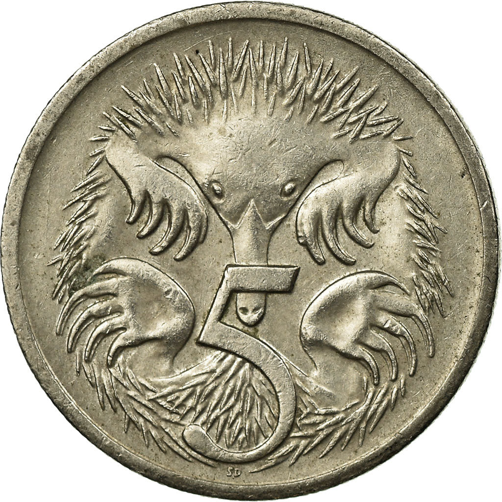 Moneta, Australia, Elizabeth II, 5 Cents, 2001, Melbourne, EF(40-45)