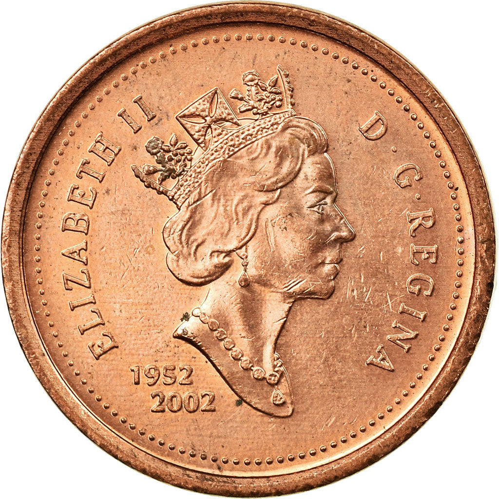 Coin, Canada, Elizabeth II, Cent, 2002, Royal Canadian Mint, EF(40-45), Copper
