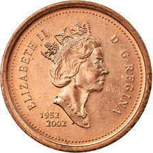 Coin, Canada, Elizabeth II, Cent, 2002, Royal Canadian Mint, EF(40-45), Copper