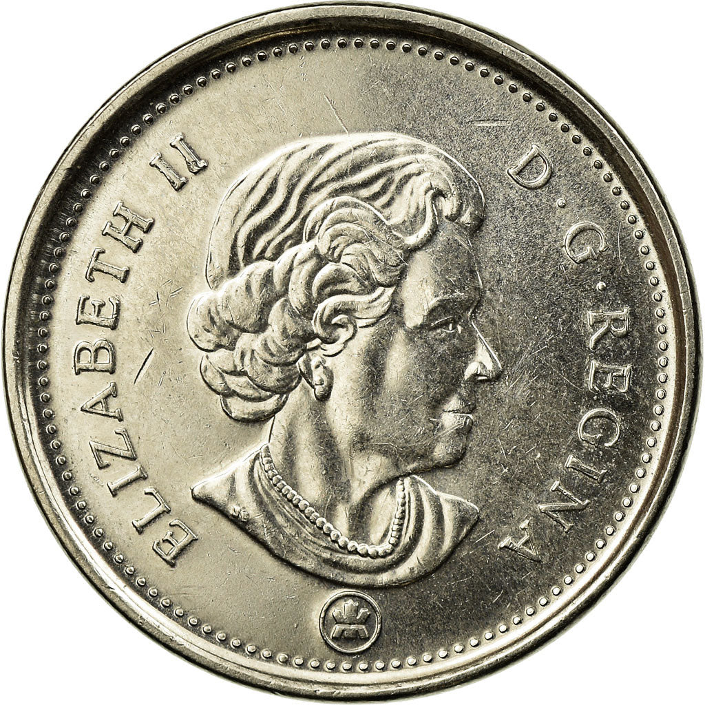 Coin, Canada, Elizabeth II, 5 Cents, 2008, Royal Canadian Mint, Winnipeg
