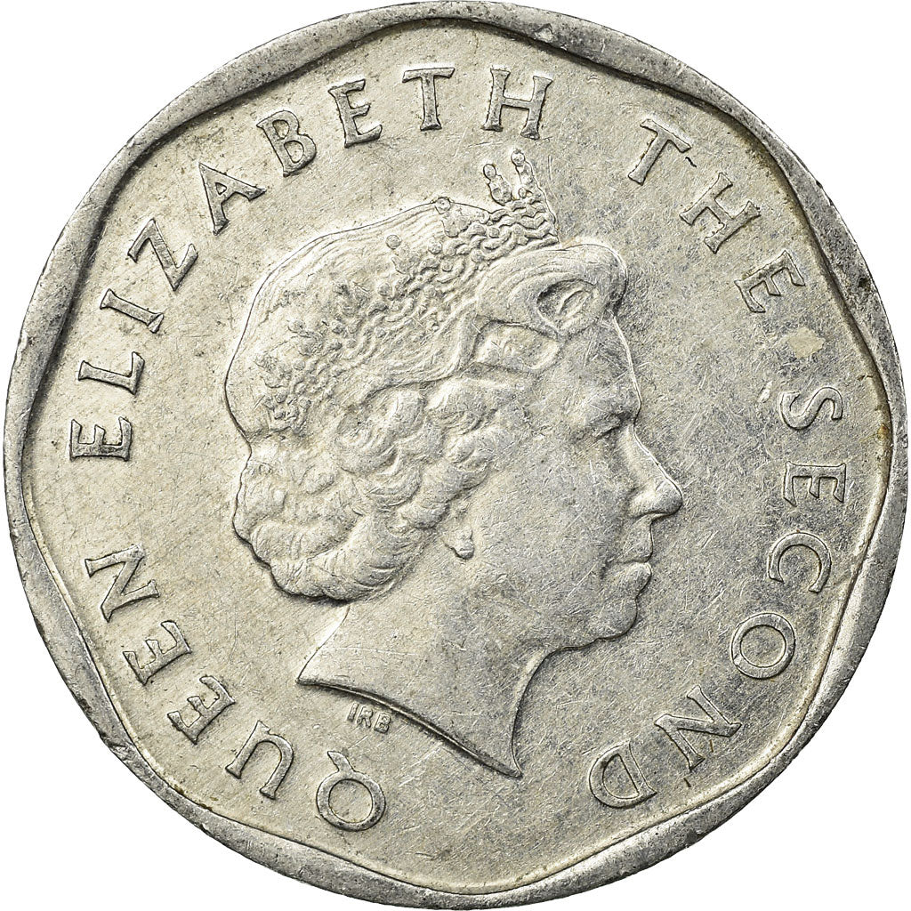 Monnaie, Etats des caraibes orientales, Elizabeth II, 5 Cents, 2002, British