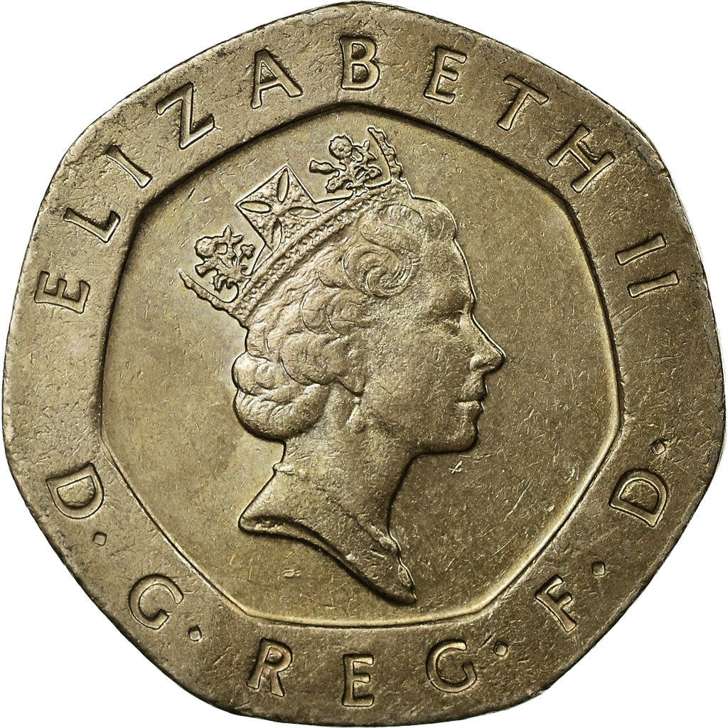 Moneda, Gran Bretaña, Elizabeth II, 20 Pence, 1997, MBC, Cobre - níquel