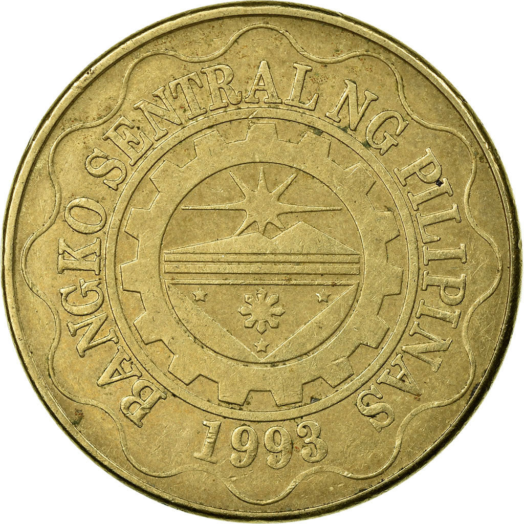 Moneta, Filippine, 5 Piso, 2012, MB+, Nichel-ottone, KM:272