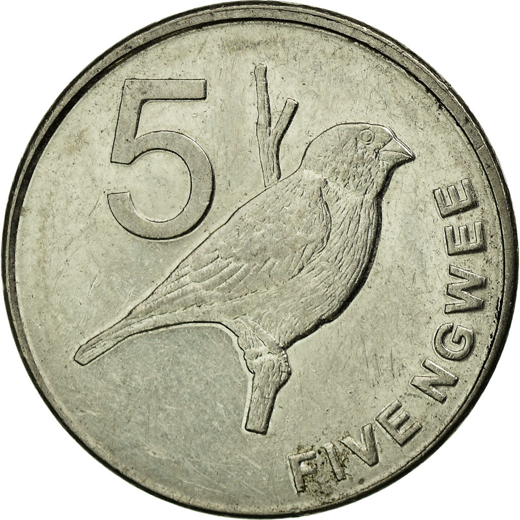Münze, Sambia, 5 Ngwee, 2012, British Royal Mint, SS, (No Composition), KM:205