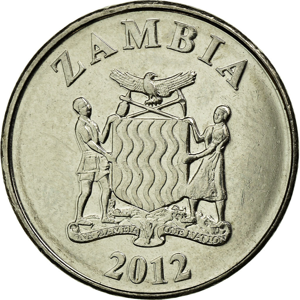 Coin, Zambia, 5 Ngwee, 2012, British Royal Mint, EF(40-45), (No Composition)