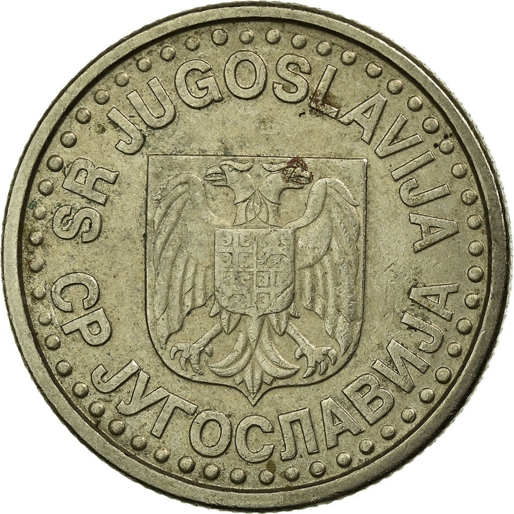 Moeda, Jugoslávia, Novi Dinar, 1999, VF(30-35), Cobre-Níquel-Zinco, KM:168
