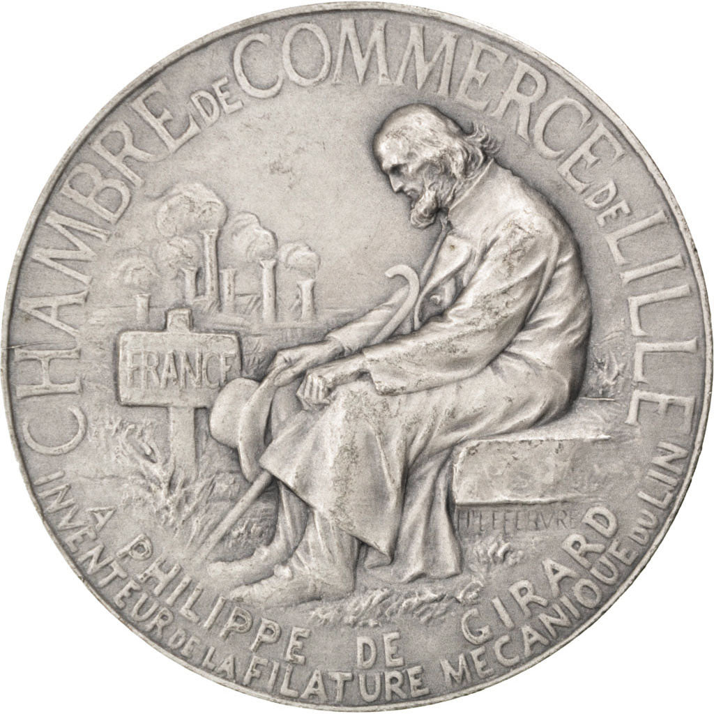 Frankreich, Medal, French Third Republic, Business & industry, Lefebvre, SS+