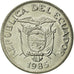 Coin, Ecuador, 50 Centavos, Cincuenta, 1985, EF(40-45), Nickel Clad Steel, KM:87