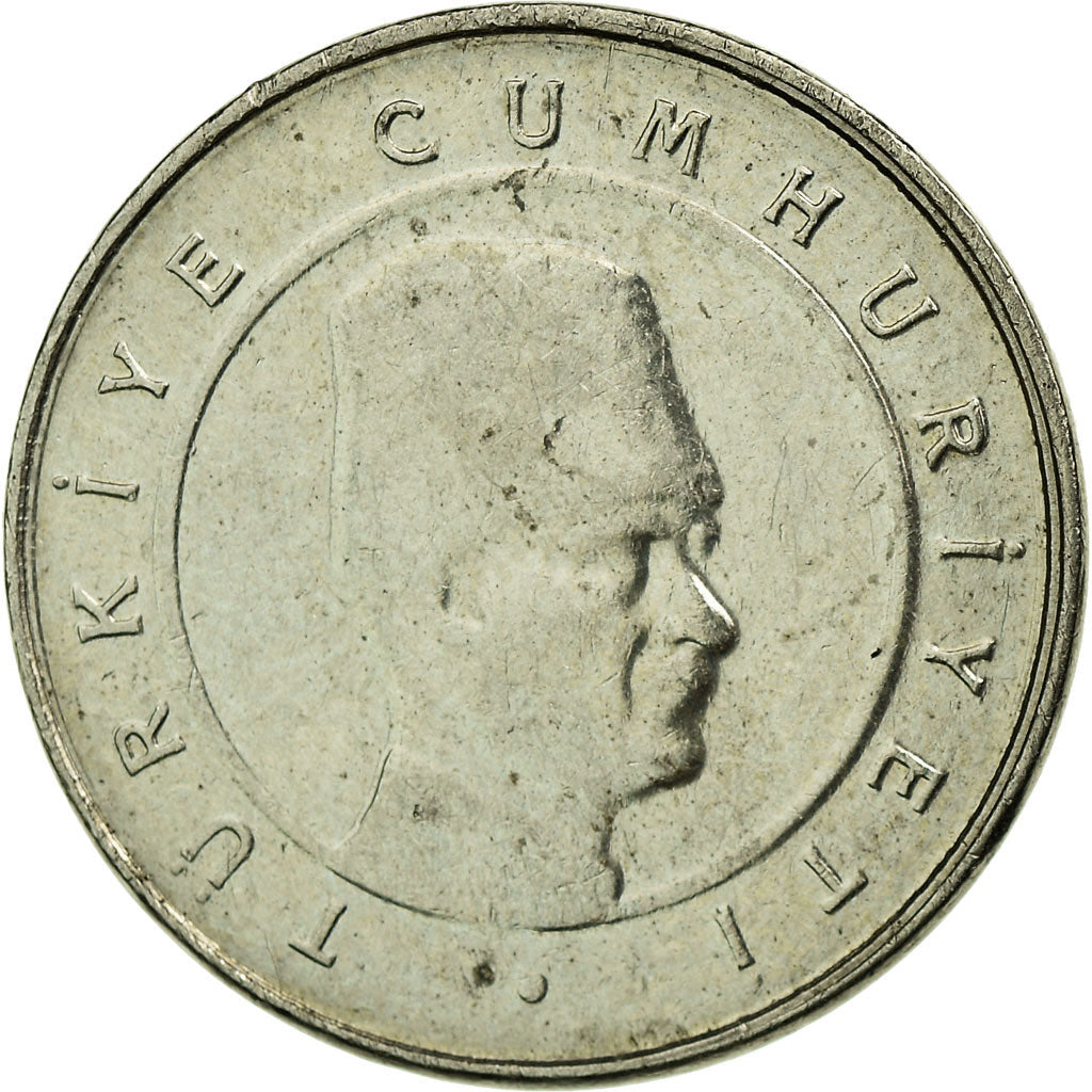 Coin, Turkey, 10 New Kurus, 2006, Istanbul, EF(40-45), Copper-Nickel-Zinc