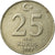 Moneda, Turquía, 25 New Kurus, 2007, Istanbul, MBC, Cobre - níquel - cinc