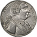 Francja, Medal, Ludwik XVIII, Polityka, społeczeństwo, wojna, AU(50-53), Cyna