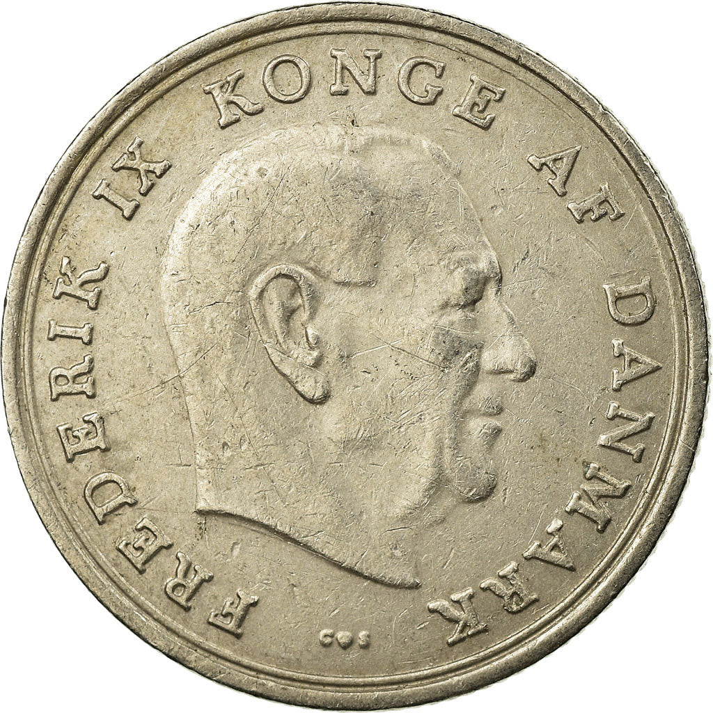 Münze, Dänemark, Frederik IX, Krone, 1971, Copenhagen, S+, Copper-nickel