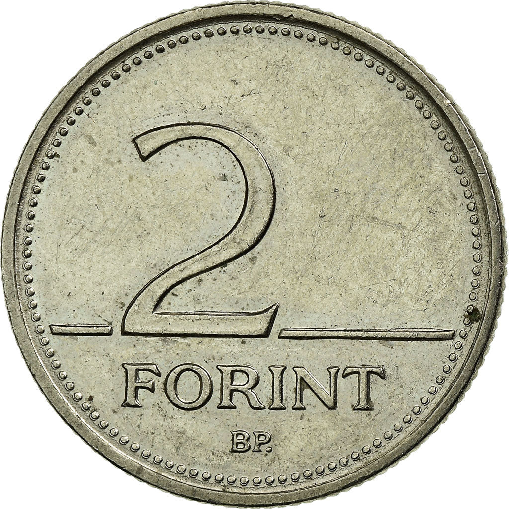 Munten, Hongarije, 2 Forint, 2001, Budapest, ZF, Copper-nickel, KM:693
