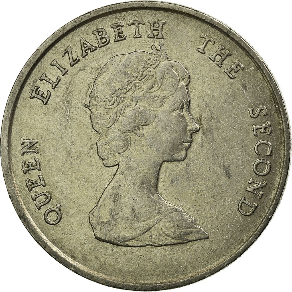 Munten, Staten van de oostelijke Caraïben, Elizabeth II, 25 Cents, 1987, ZF