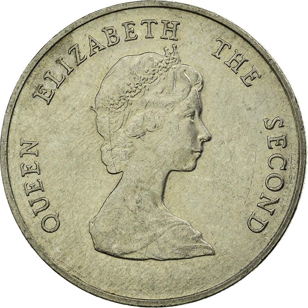 Munten, Staten van de oostelijke Caraïben, Elizabeth II, 25 Cents, 1989, ZF