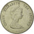 Monnaie, Etats des caraibes orientales, Elizabeth II, 25 Cents, 1989, TTB