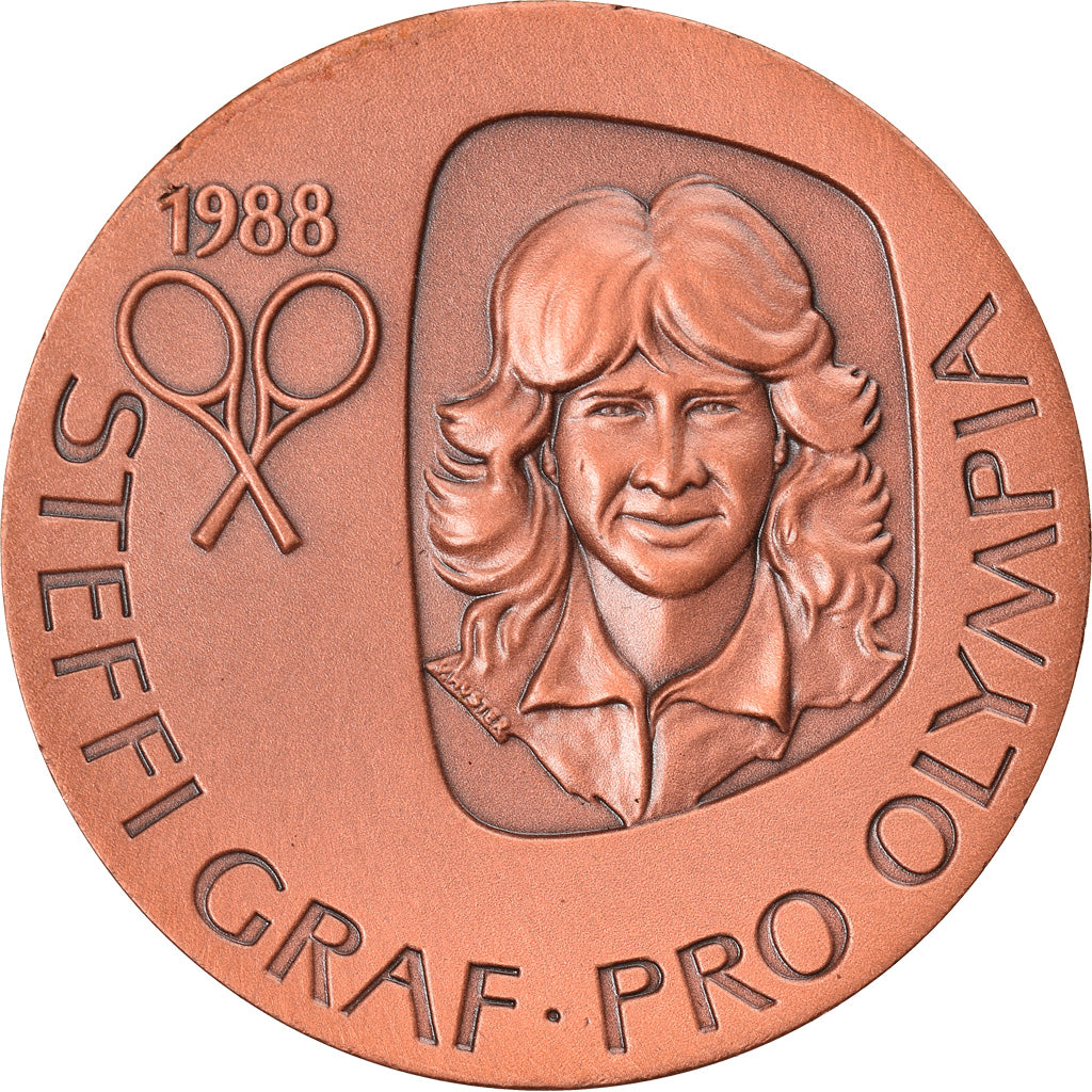 France, Médaille, Steffi Graf, Tennis, Jeux Olympiques de Séoul, 1988, SPL+
