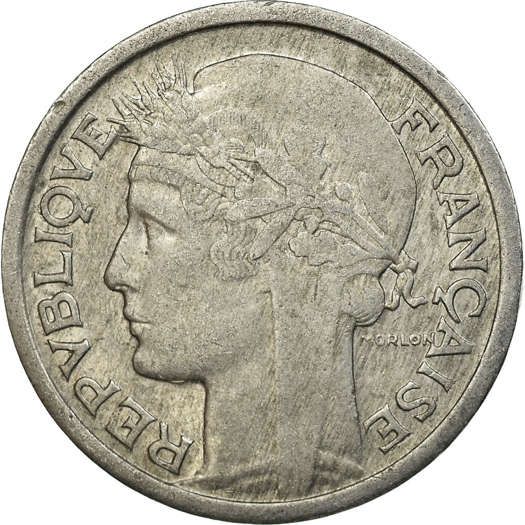 Coin, France, Morlon, Franc, 1945, Castelsarrasin, EF(40-45), Aluminum