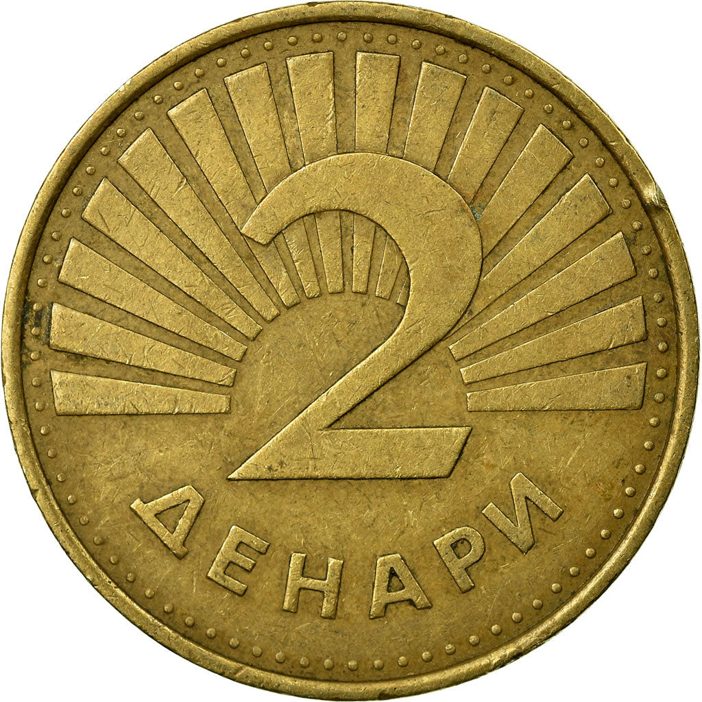 Coin, Macedonia, 2 Denari, 2006, VF(30-35), Brass, KM:3