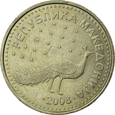 Coin, Macedonia, 10 Denari, 2008, EF(40-45), Copper-Nickel-Zinc, KM:31