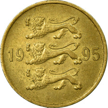 Coin, Estonia, 5 Senti, 1995, EF(40-45), Aluminum-Bronze, KM:21