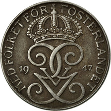 Coin, Sweden, Gustaf V, 5 Öre, 1947, VF(30-35), Iron, KM:812