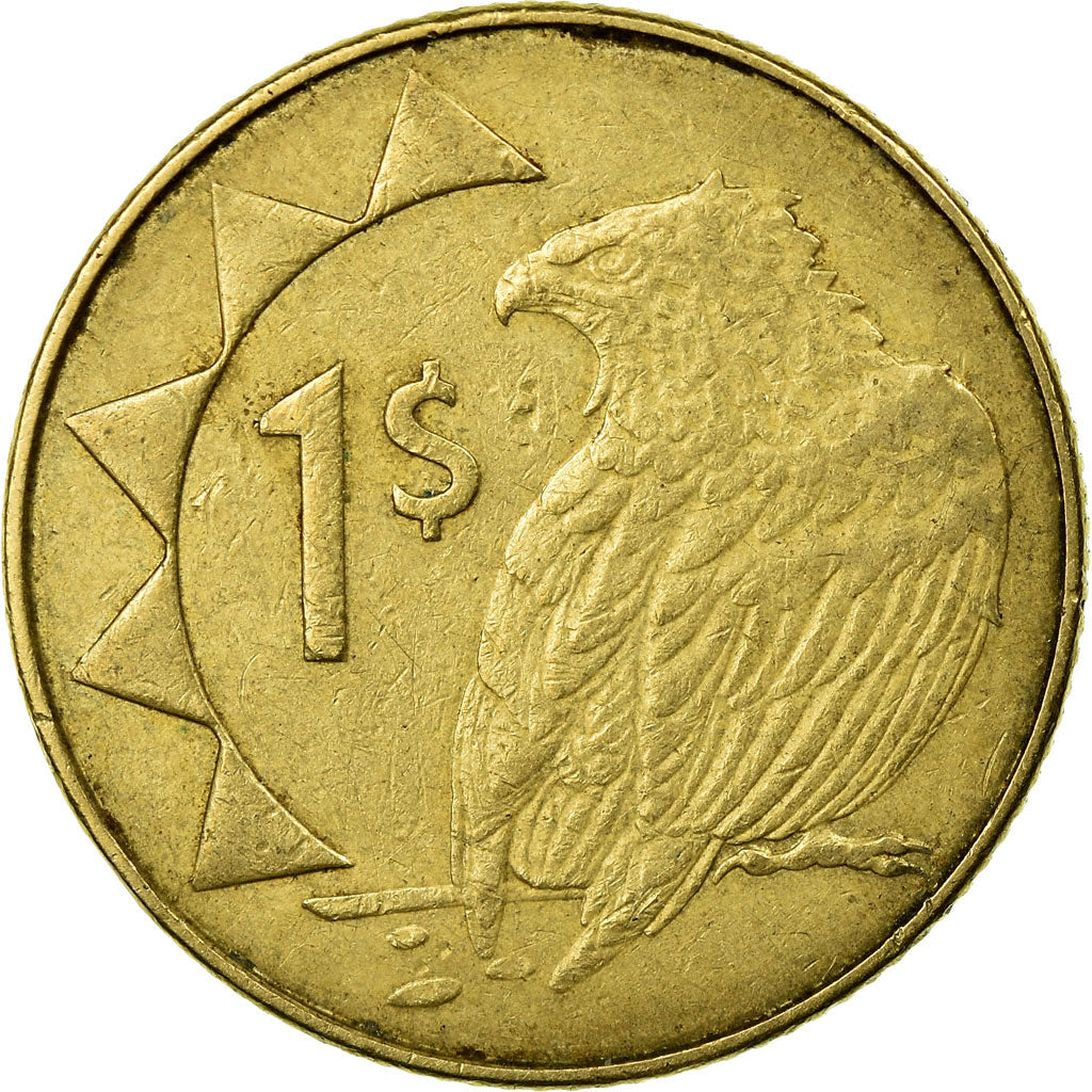 Moneda, Namibia, Dollar, 2010, Vantaa, MBC, Latón, KM:4