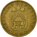 Moneta, Lettonia, 5 Santimi, 1992, MB+, Nichel-ottone, KM:16
