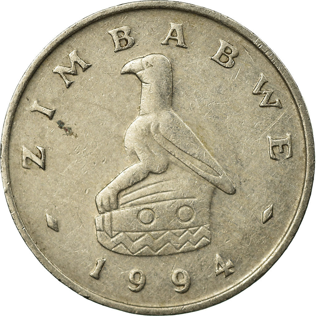 Coin, Zimbabwe, 10 Cents, 1994, EF(40-45), Copper-nickel, KM:3